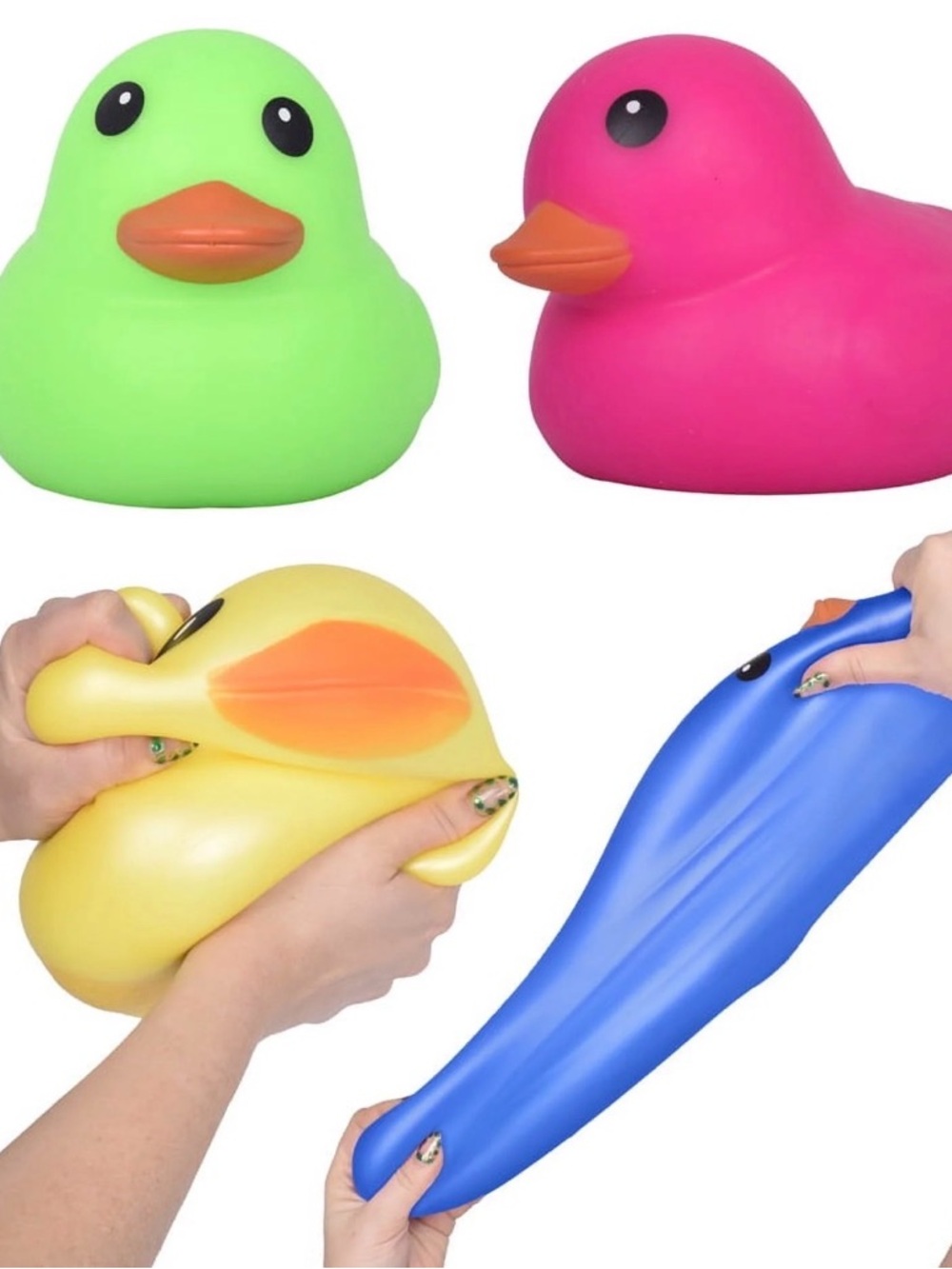 🟡 Toymendous Laffy Quacks Jumbo Squishy Duck – Yellow – NEW / Viral TikTok Toy